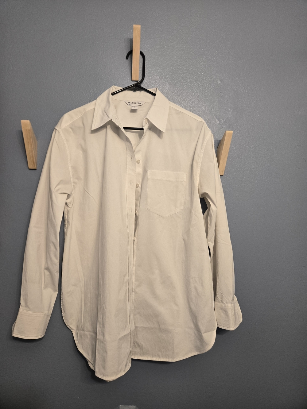 Athleta Women’s White Oversized Button-Down Shirt